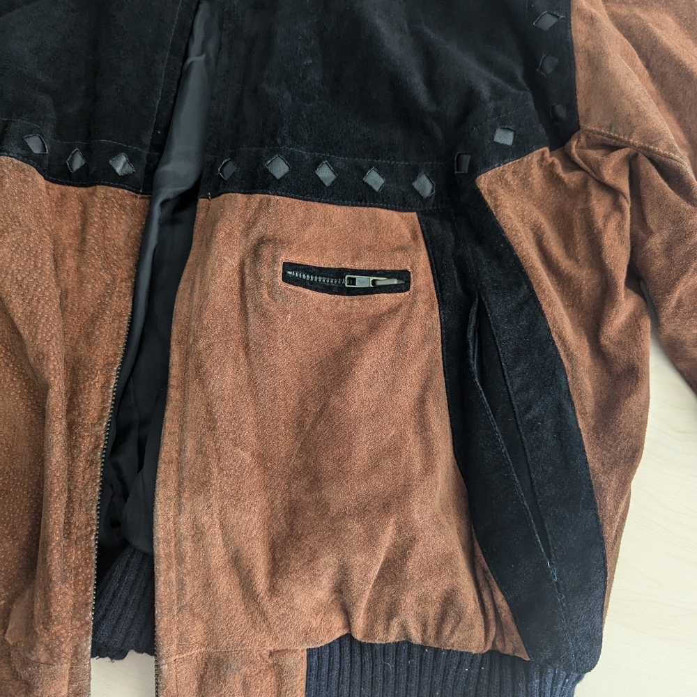 Y2k Vintage Edgy Biker Code Zero Leather Bomber J… - image 4